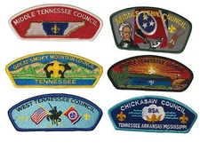 Lot of Tennessee Councils 1/2 Dozen BSA CSPs Mint CSP (BHP2107)