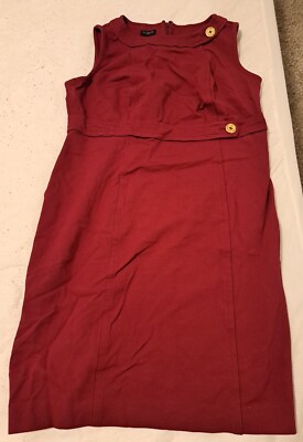 talbots burgundy dress 12 Petite Sleeveless Sheath Ponte Gold Button Color:Blue Gingham Velvet dress 25302 Dotiba Black Wedding Dresses