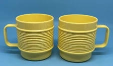 Rubbermaid 3819 Yellow Stackable Mugs Melamine Camping