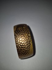 Vintage Hammered Solid Copper Cuff Bracelet E2