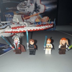 LEGO Star Wars 7931 Clone Wars Jedi T-6 Shuttle 100% Complete Box Instructions