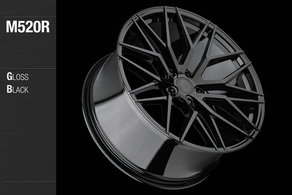 20-inch Premium Wheels Maserati Ghibli M520R Gloss Black 5x114.3 lugs
