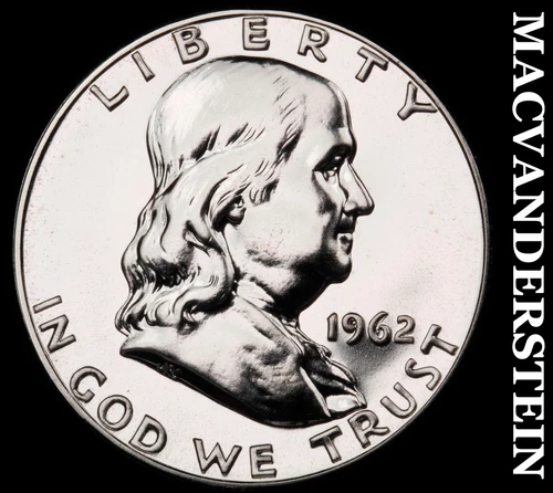 1962 Franklin Half Dollar- Silver- Choice Gem Proof Luster No Reserve #J1509