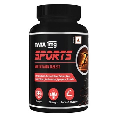 Tata 1mg Sport Multivitamin unterstützt Energie Immunität Leistung & Ausdauer