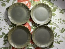 Wedgwood Cambrian Green Salad Lunch Plates Set of 4 - 8.75” Stoneware MCM