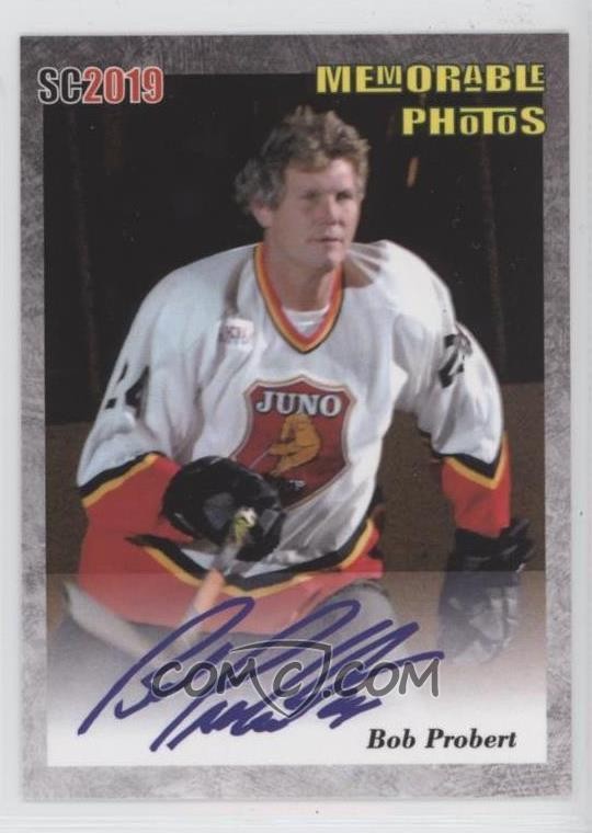 SC2019 Memorable Photos BP1 Bob Probert printed auto