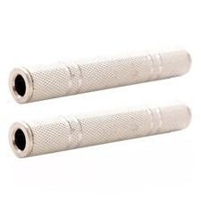 2 Pcs 1/4" 6.35mm Female to Female Coupler Stereo Audio Adapter Connector Nickel