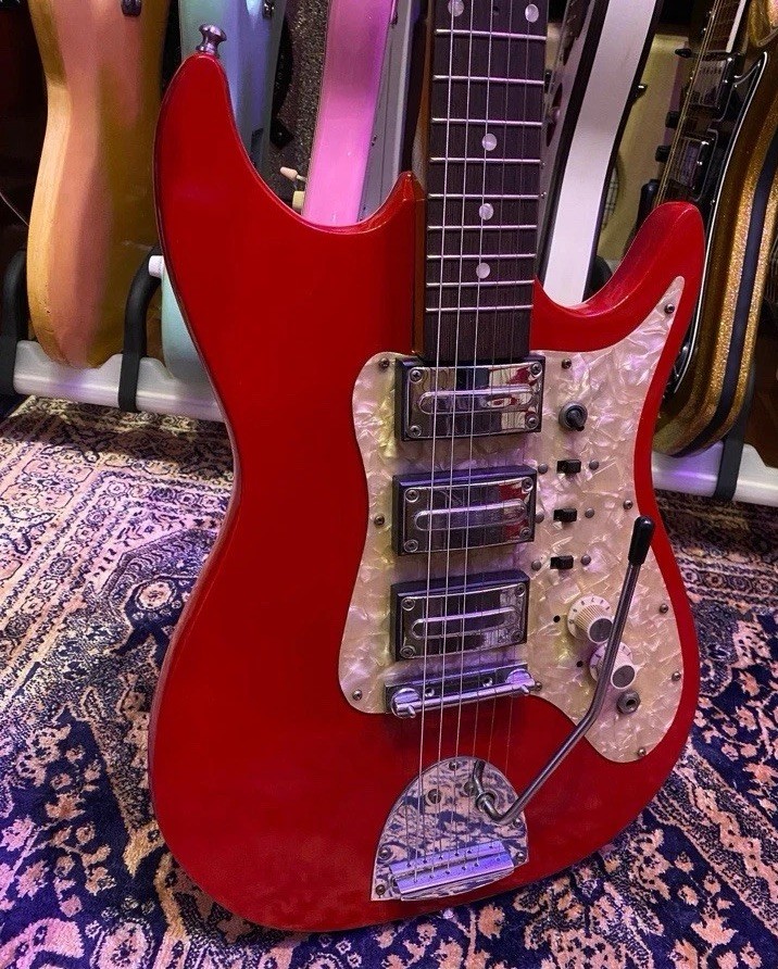 Egmond Vintage Rosetti Airstream Guitar 1960s Holland, Includes Case