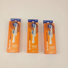 Lot 3 Packs of 2 Spinbrush Smart Clean Replacement Brush Heads Soft 6Total