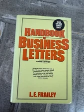 Handbook of Business Letters by Lester E. Frailey (1965, Hardcover)