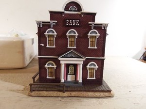 Hawthorne Village Wild West County Bank w/box COA