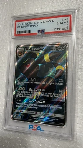 2017 Pokemon Sun & Moon #142/149 Full Art Umbreon GX PSA 10 GEM MINT