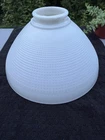 10" Antique Diffuser Torchiere Milk Glass Waffle Lamp Shade Grounded 3" Fitter