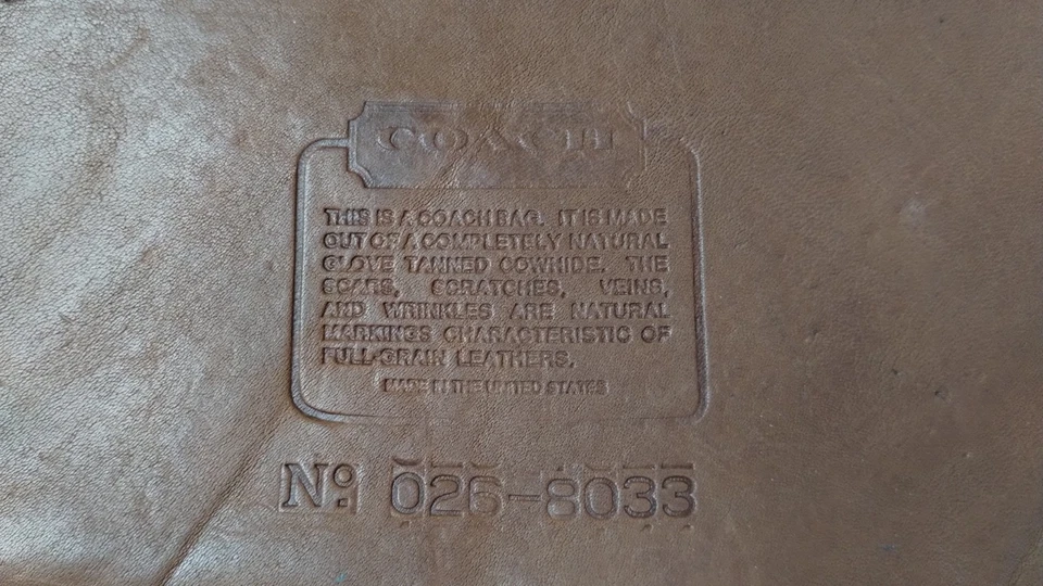 Coach Vtg 1988 Swagger Shoulder Bag British Tan Glove Leather Made In USA Mint - Image 3 of 4