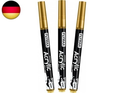 Gold Marker Stifte 0,7mm   Permanent Marker Gold Acrylic Wasserbasis Wasserfest