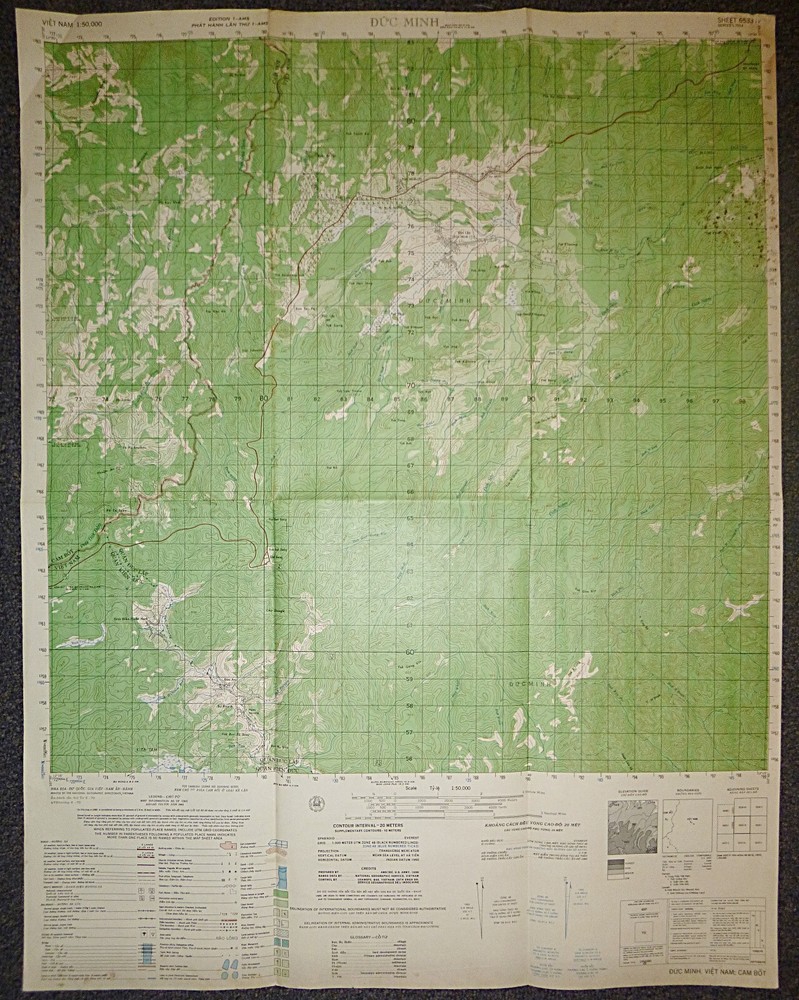 6533 iv - MAP - Duc Minh - Duc Lap - June 1970, Vietnam War, BSP Hill Tribe Base