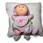 Cabbage Patch Kids Love N Care Doll & Bib 1992 Vintage Pink Purple Baby Girl GC
