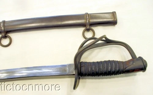 US CIVIL WAR M1860 LIGHT CAVALRY SABER SWORD 1864 & SCABBARD EMERSON & SILVER