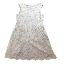 Vince Camuto Lace Dress 16W Ivory Fit & Flare Wedding Cocktail NWT Flaw