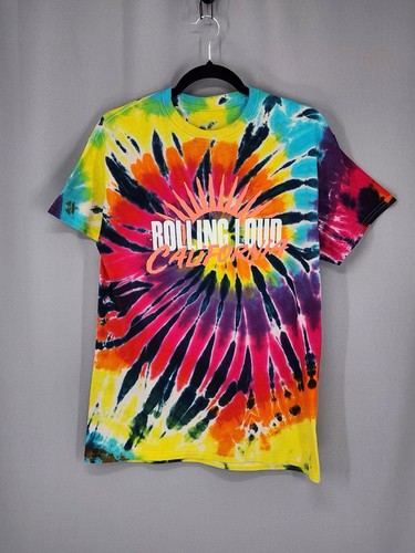 Rolling Loud Shirt Small 2021 Tie Dye Concert Young Thug Chris Brown Retro