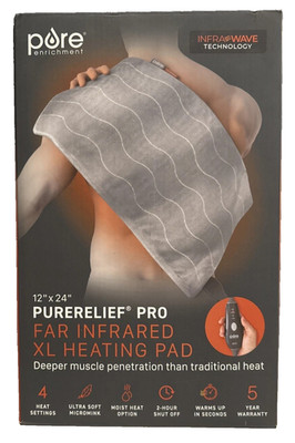 Pure Enrichment-  PureRelief PRO Infrared XL Electric Heating Pad - 12'' x 24''