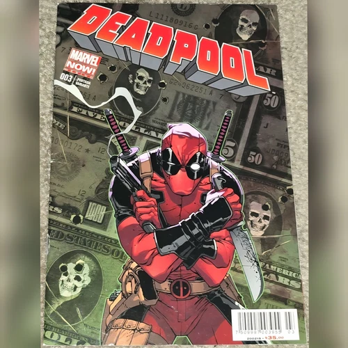 1 VHTF Deadpool 5 MX 3 Giuseppe Camuncoli 2013 Headshot Cash Foreign Variant B