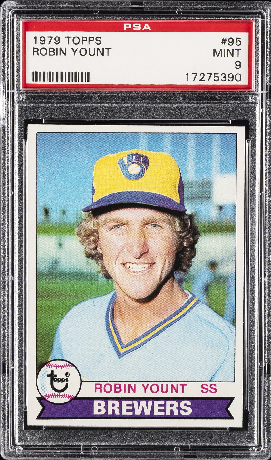 1979 TOPPS #95 ROBIN YOUNT PSA 9