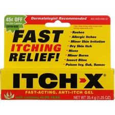 4 Pack Itch-X Fast-Acting Anti-Itch Gel, 1.25 oz
