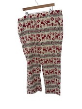 Hanna Andersson Adult Flannel Pajama Pants XXL Dear Deer Christmas Reindeer