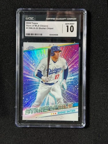 2024 Topps Chrome Stars of MLB SMLB-55 Shohei Ohtani Insert Dodgers PSA CGC 10