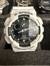 Casio G-Shock GA-100L Men  s Watch White Black Analog Digital 5081 200M