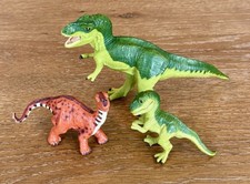 Lot 3 1996 1997 Safari LTD Dinosaur Figure Vintage T-Rex Apatosaurus Dino