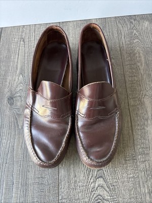 Original G.H. Bass Co. Wilton Maine Penny Loafers Cordovan Size 9-1/2 D