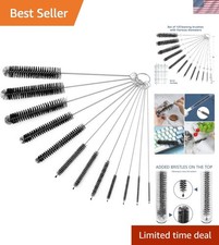 Ultimate 12-Piece Cleaning Brush Set for Straws, Bottles, and More - 8.2 Inch