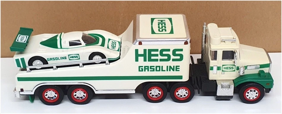 Hess Appx 30 cm de largo HES04 - Camión de juguete y corredor con luces - Blanco/Verde Foto 3 de 4