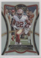 2019 Panini Select Premier Level Silver Prizm Matt Breida #195 jn1