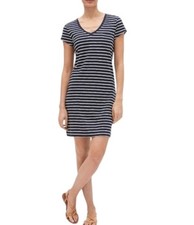Gap Women's Striped Navy & White Casual Dress Sz Medium