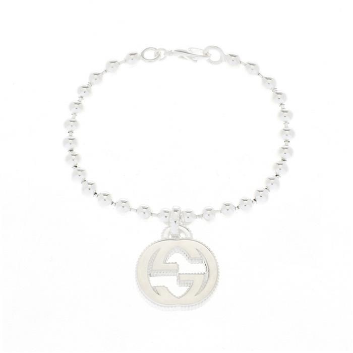 Gucci Interlocking Silver Bracelet 30112744