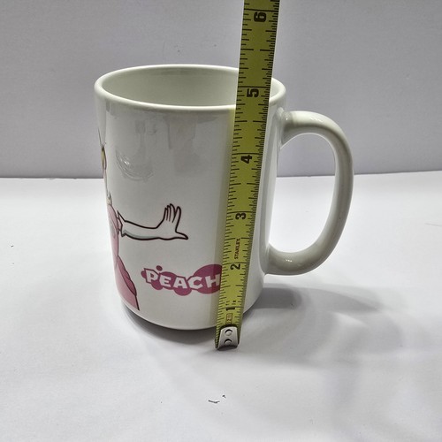 Nintendo Vintage Princess Peach Mug 16 oz white pink 4.50" tall - Picture 8 of 8