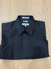 Brand new mens tuxedo shirt black