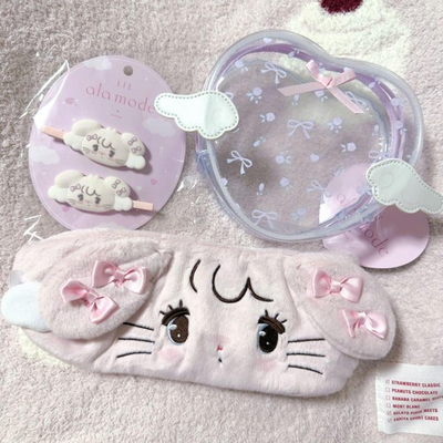 #ad #ad Lil#x27; a la mode hair turban with flocked bangs clip and pouch cammy $67.74