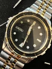 Vintage Seiko Sports 100 5H23-7160 Quartz Two-Tone Watch FOR PARTS OR REPAIR