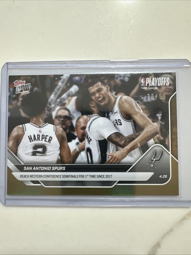San Antonio Spurs [Gold] #283 2025 Topps Now card