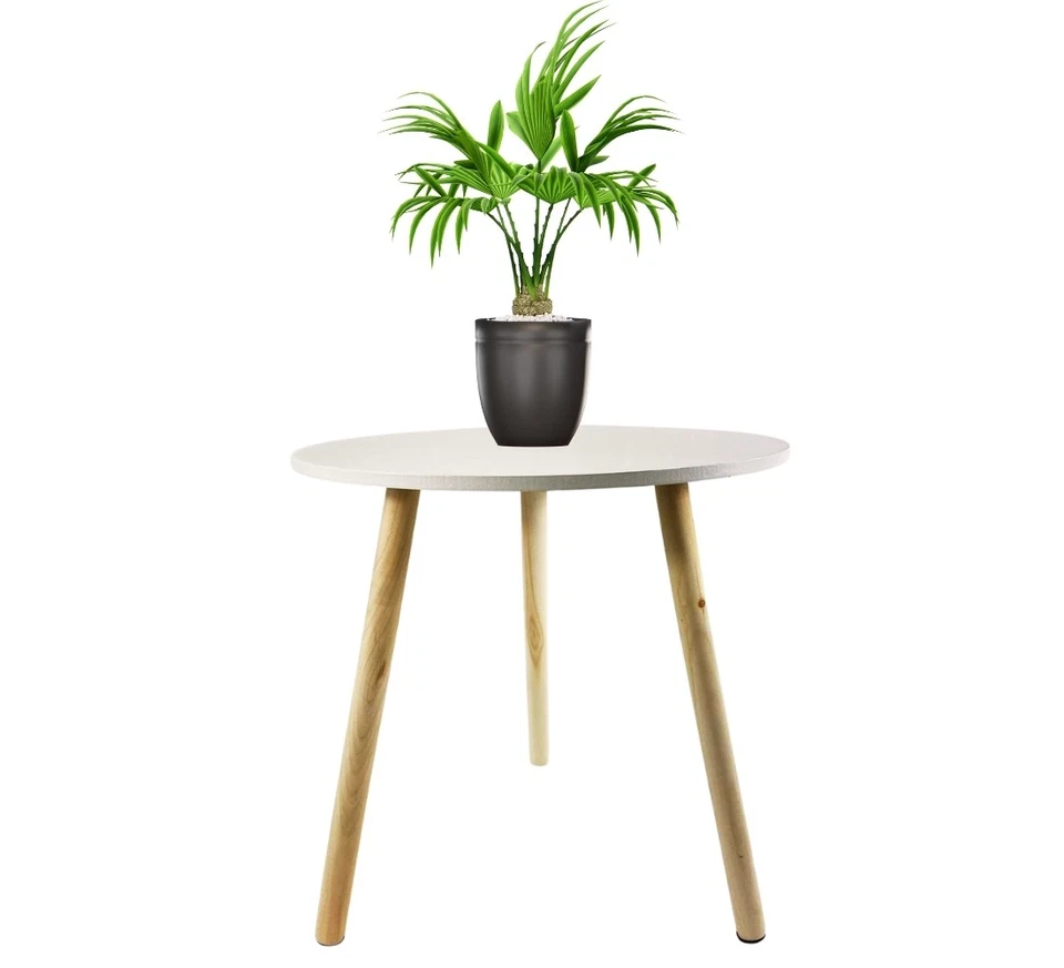 Tavolino Salotto Triangolare Tavolo Basso da Soggiorno Camera Ufficio 44x38 H39  - Immagine 2 di 4