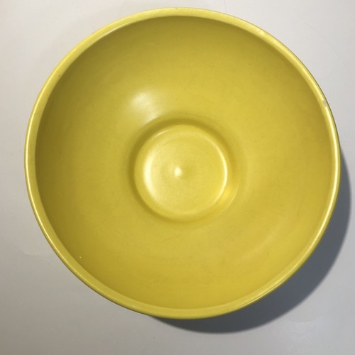 Haeger USA 101 Pottery Footed Console Bowl Planter Yellow Mid Century Modern 8" - Picture 6 of 12