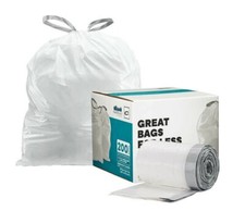 Plasticplace Custom Fit Trash Bags Compatible with simplehuman Code A, 200 Count