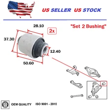 Rear Knuckle Bushing Set Pair For Infiniti FX35 FX45 2003-2008 OE Quality