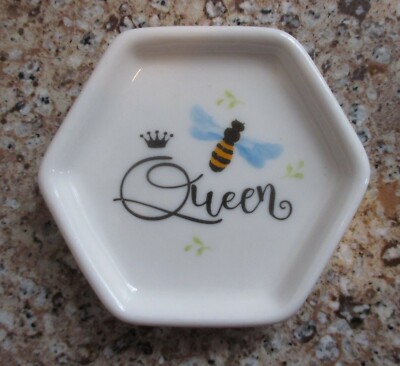 U1 QUEEN BEE INSPIRED Trinket tray ring jewelry dish tea bag