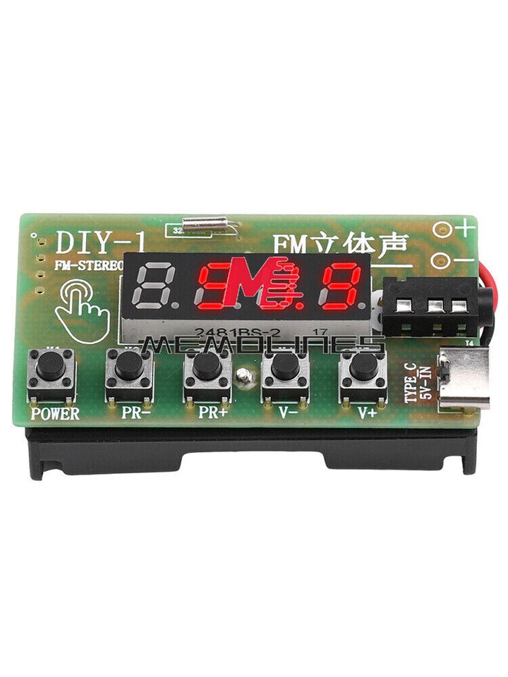 DIY Electronic Kits Wireless Stereo AM/FM Radio Receiver Module 87MHz ...