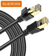 CAT8 Ethernet Patch Cable 40Gbps 2000MHz Internet Cord Round RJ45 Lan Cord
